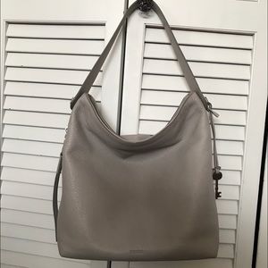 Fossil Maya small hobo in mineral gray